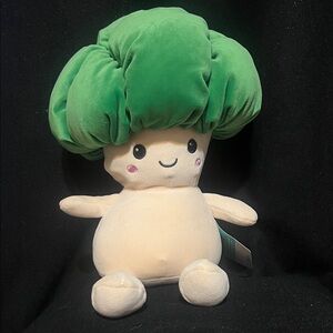 Green Plush Broccoli Stuffed Toy - Soft Kids Toy